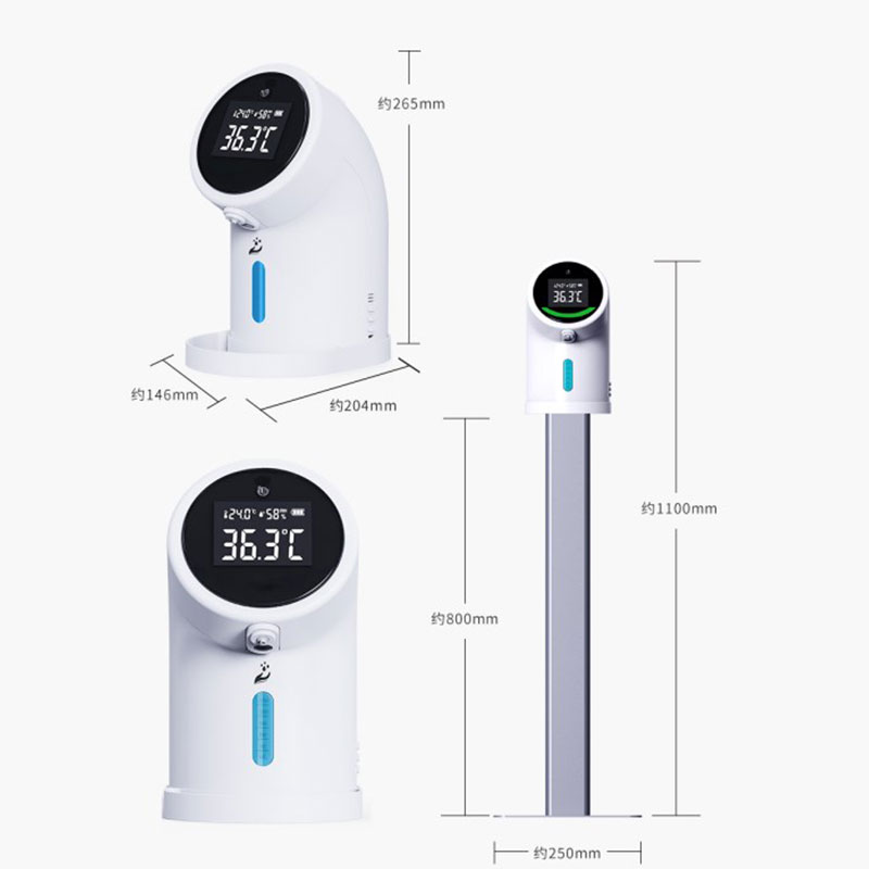 Auto Dispensator Manus Sanitizer Carpi IR Thermometer