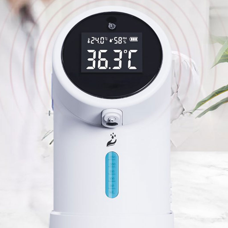 Manus Sanitizer Soap Dispensator Thermometer